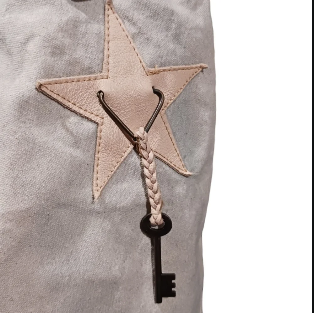 Vintage Addiction Mermaid Canvas Leather Tote - Picture 6 of 13